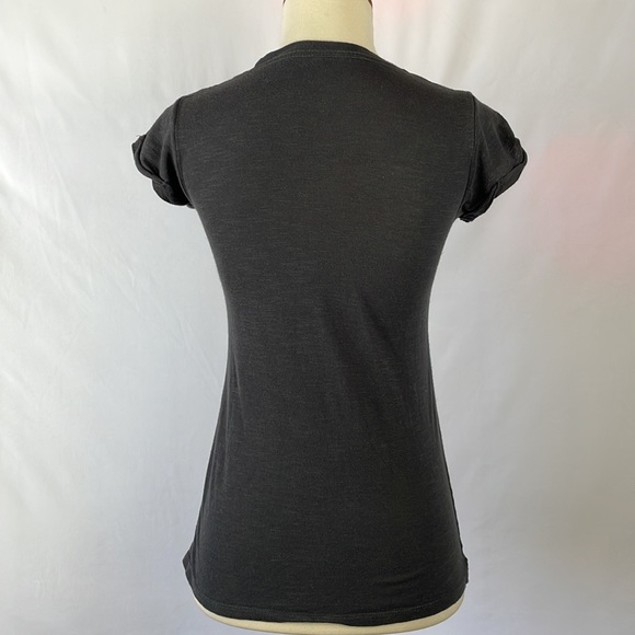 Billabong Charcoal Gray Graphic Tee "Ride the Wind Thrills and Chills" -Small Jr - Picture 6 of 11